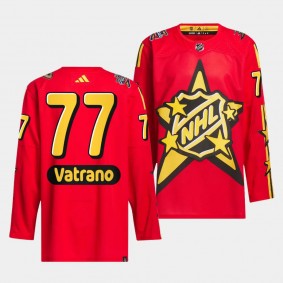 2024 NHL All-Star Game Anaheim Ducks Frank Vatrano #77 Red drew house Jersey