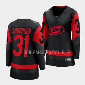 Frederik Andersen Carolina Hurricanes 2023 NHL Stadium Series Women Breakaway Player 31 Jersey