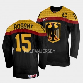 Bennet Rossmy Germany 2023 IIHF World Junior Championship Away Jersey Black