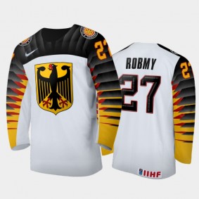 Germany Hockey 2022 IIHF World Junior Championship Bennet Robmy White Jersey Home