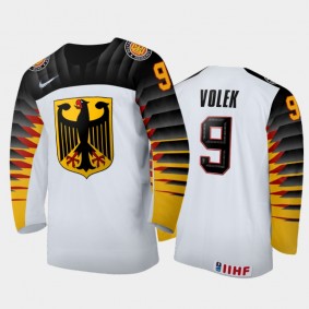 Germany Hockey 2022 IIHF World Junior Championship Justin Volek White Jersey Home