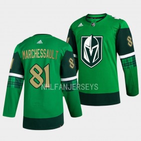 2023 St. Patricks Day Jonathan Marchessault Vegas Golden Knights #81 Green Primegreen Authentic Jersey