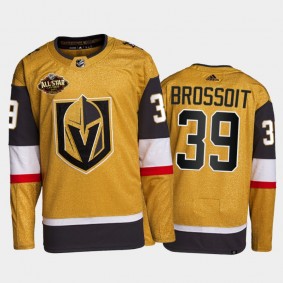Vegas Golden Knights Laurent Brossoit 2022 All-Star Jersey Gold Authentic Primegreen Uniform