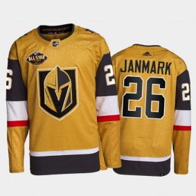 Vegas Golden Knights Mattias Janmark 2022 All-Star Jersey Gold Authentic Primegreen Uniform