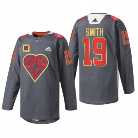 Golden Knights DonorAwareness Reilly Smith Jersey Warm-Up
