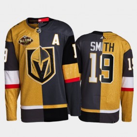 Vegas Golden Knights Reilly Smith 2022 All-Star Jersey Gold Black Split Edition Uniform