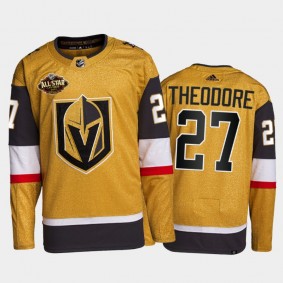 Vegas Golden Knights Shea Theodore 2022 All-Star Jersey Gold Authentic Primegreen Uniform