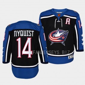 Columbus Blue Jackets 2022 Special Edition 2.0 Gustav Nyquist #14 Youth Navy Jersey Premier