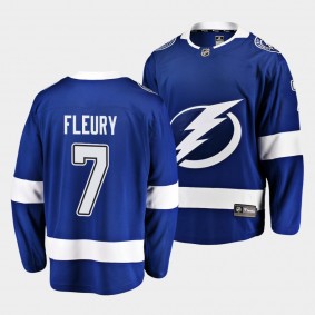 Haydn Fleury Tampa Bay Lightning 7 Home Blue Breakaway Player Jersey Men's