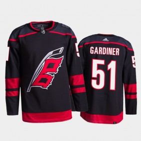 Jake Gardiner Carolina Hurricanes Primegreen Authentic Pro Jersey 2021-22 Black #51 Alternate Uniform