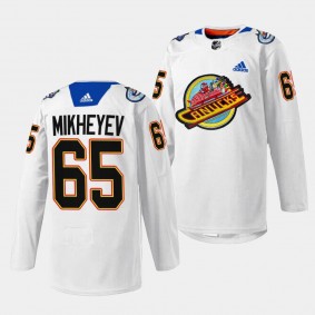 Christmas Night Ilya Mikheyev Vancouver Canucks White #65 Pre-game Sweater Jersey 2023