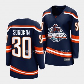 Ilya Sorokin New York Islanders 2022 Special Edition 2.0 Women Breakaway Player 30 Jersey Retro