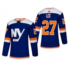 Men's New York Islanders Anders Lee #27 2018-19 Alternate Reasonable Authentic Jersey - Blue
