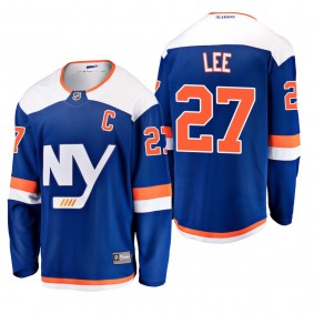 Men's New York Islanders Anders Lee #27 2018-19 Alternate Reasonable Breakaway Jersey - Blue