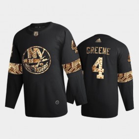 New York Islanders Andy Greene #4 Python Skin Black 2021 Exclusive Edition Jersey