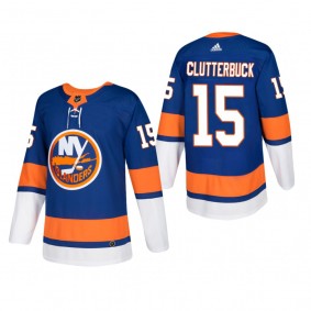 Men's New York Islanders Cal Clutterbuck #15 Home Blue Authentic Player Cheap Jersey
