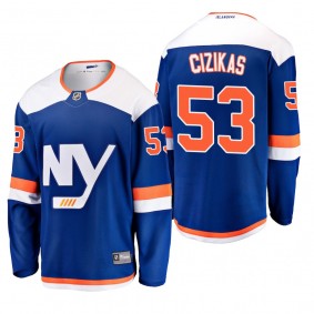 Men's New York Islanders Casey Cizikas #53 2018-19 Alternate Reasonable Breakaway Jersey - Blue