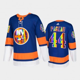 Jean-Gabriel Pageau New York Islanders Pride Night 2022 Jersey Royal #44 HockeyIsForEveryone