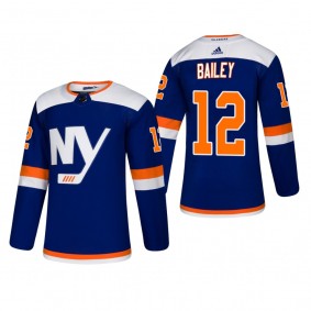 Men's New York Islanders Josh Bailey #12 2018-19 Alternate Reasonable Authentic Jersey - Blue