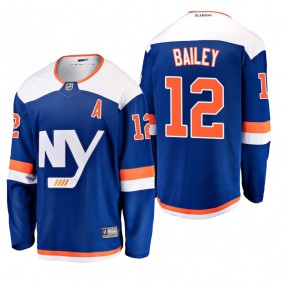 Men's New York Islanders Josh Bailey #12 2018-19 Alternate Reasonable Breakaway Jersey - Blue
