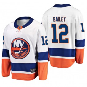 Men's New York Islanders Josh Bailey #12 Away White Breakaway Player Cheap Jersey