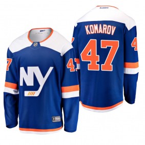 Men's New York Islanders Leo Komarov #47 2018-19 Alternate Reasonable Breakaway Jersey - Blue
