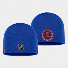 2022 Training Camp New York Islanders Authentic Pro Royal Beanie Hat