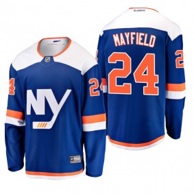 Men's New York Islanders Scott Mayfield #24 2018-19 Alternate Reasonable Breakaway Jersey - Blue