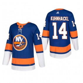 Men's New York Islanders Tom Kuhnhackl #14 Home Blue Authentic Player Cheap Jersey