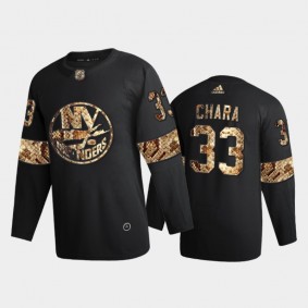 Zdeno Chara #33 New York Islanders Python Skin Black Exclusive Edition Jersey