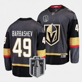 2023 Stanley Cup Final Ivan Barbashev Jersey Vegas Golden Knights Black #49 Alternate Men's
