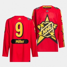 2024 NHL All-Star Game Vancouver Canucks J.T. Miller #9 Red drew house Jersey
