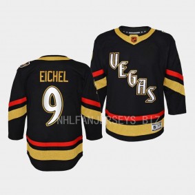 Vegas Golden Knights Jack Eichel 2022 Special Edition 2.0 Black #9 Youth Jersey Retro