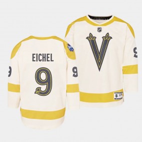 Vegas Golden Knights #9 Jack Eichel 2024 NHL Winter Classic Premier Player Cream Youth Jersey