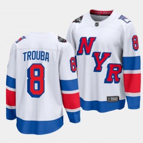 2024 NHL Stadium Series Jacob Trouba Jersey New York Rangers White #8 Breakaway Player Men's