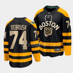 Boston Bruins Jake DeBrusk 2023 Winter Classic Black Breakaway Jersey Men's