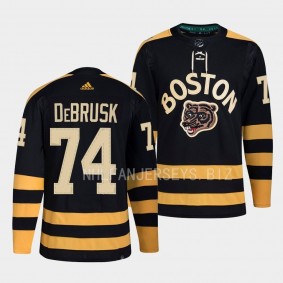 2023 Winter Classic Boston Bruins Jake DeBrusk #74 Black Primegreen Jersey