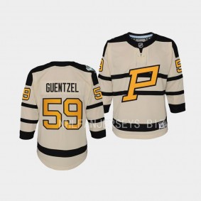 Pittsburgh Penguins Jake Guentzel 2023 Winter Classic Cream #59 Youth Jersey