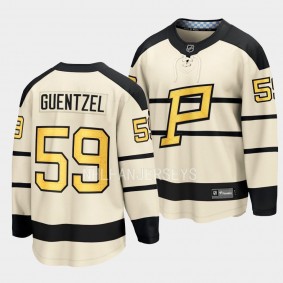 Pittsburgh Penguins Jake Guentzel 2023 Winter Classic Cream Player Jersey Men's