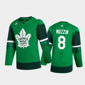 Toronto Maple Leafs Jake Muzzin #8 2020 St. Patrick's Day Authentic Player Jersey Green