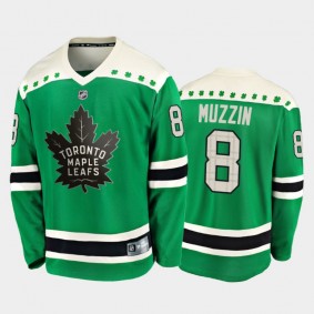 Fanatics Jake Muzzin #8 Maple Leafs 2020 St. Patrick's Day Replica Player Jersey Green