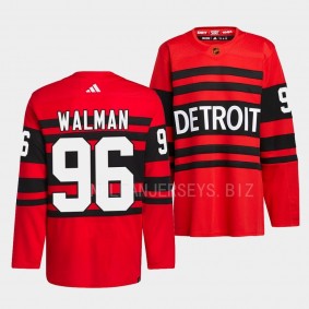 Detroit Red Wings 2022 Reverse Retro 2.0 Jake Walman #96 Red Authentic Pro Jersey Men's