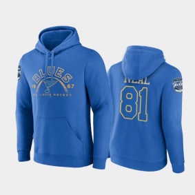 St. Louis Blues 2022 Winter Classic James Neal Blue Twin Cities Hoodie #81