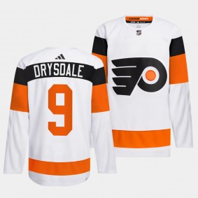 2024 NHL Stadium Series Philadelphia Flyers Jamie Drysdale #9 White Authentic Pro Jersey