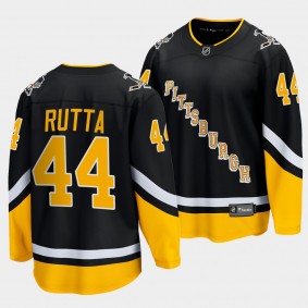 Jan Rutta Penguins #44 Alternate Jersey Black Breakaway Player