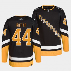 Pittsburgh Penguins Primegreen Authentic Jan Rutta #44 Black Jersey Alternate