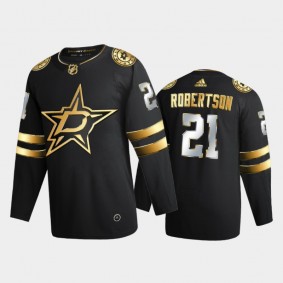Dallas Stars Jason Robertson #21 2020-21 Authentic Golden Black Limited Edition Jersey