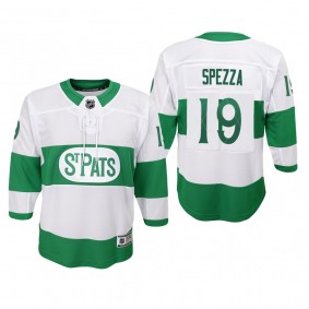 Maple Leafs Jason Spezza #19 Youth 2022 St. Pats White Jersey Premier