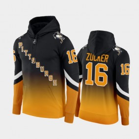Jason Zucker Pittsburgh Penguins Alternate 2021-22 Black Gold Gradient Hoodie #16