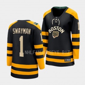 Jeremy Swayman Boston Bruins 2023 Winter Classic Women Breakaway 1 Jersey